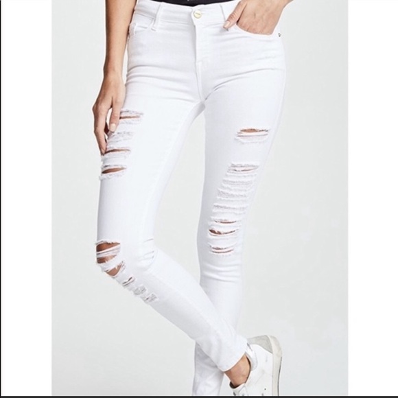 Frame Denim Denim - NWOT Frame Denim distressed white Jean